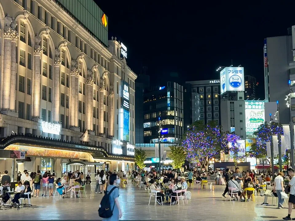 Namba plaza after dark