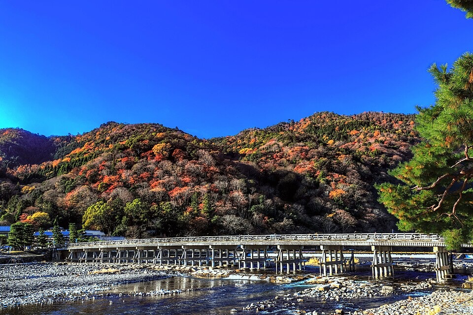 Togetsukyo Bridge in Arashiyama, Kyoto
