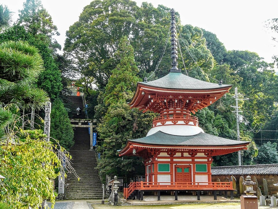 The pagoda at Jison-in in Kudoyama, Wakayama