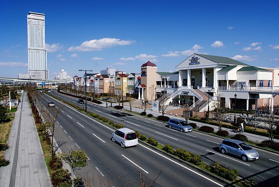 Shopping buildings at Rinku Premium Outlets