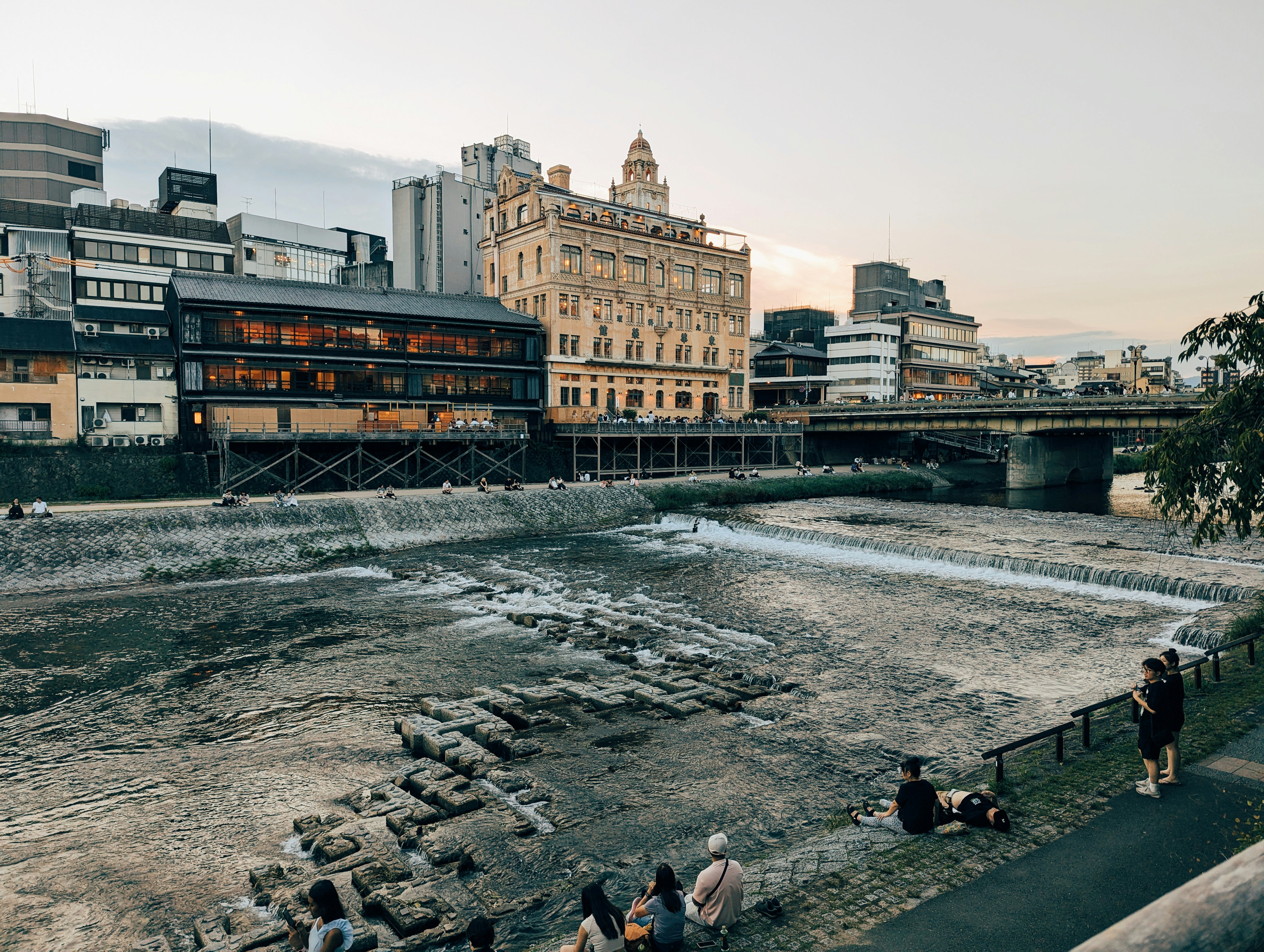Kamo River near Shijo Bridge, Kyoto